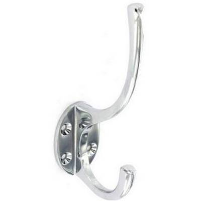 125mm Victorian chrome hat and coat hook...