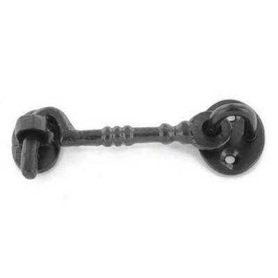 Metal Cabin Hook Wire Black Door Gate Hutch Latch Powder Coa...