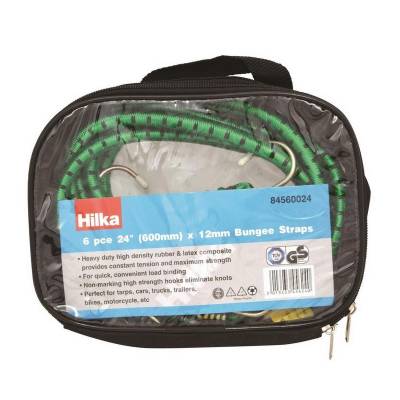 Hilka Heavy Duty Bungee Straps 24" 6pc...