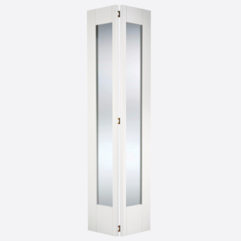 White Shaker Glazed Bi-Fold