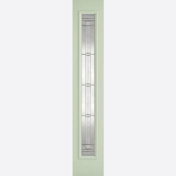 Pre Finished GRP Green Elegant Glazed Sidelight 
