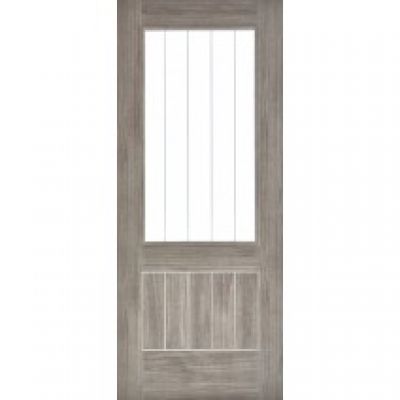 Laminated Light Grey Glazed Mexicano Internal Door...