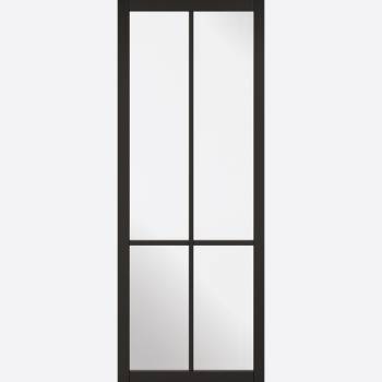 Black Primed Liberty Glazed 4L Internal Door 
