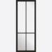 Black Primed Liberty Glazed 4L Internal Door 