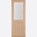 Unfinished Oak Belize Half Light Internal Door