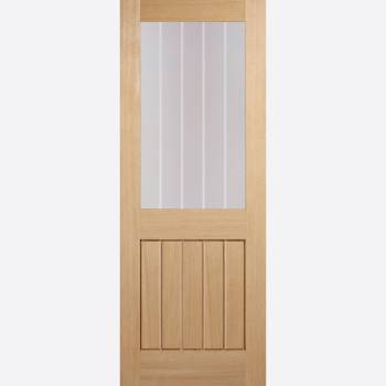 Pre-Finished Oak Mexicano Half Light Glazed