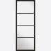 Black Primed Soho Glazed Internal Door 