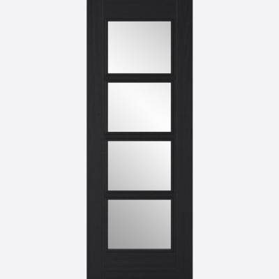 Pre-finished Charcoal Black Vancouver Clear Glazed 4L Intern...