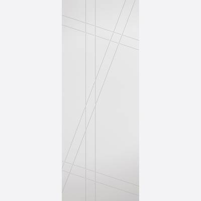 Primed Hastings Embossed White Internal Door Wooden Timber...