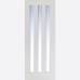 White Utah Clear Glazed 3L Internal Door 