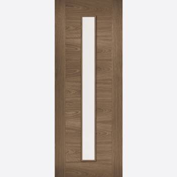 Pre-finished Walnut Sofia Glazed Internal Door