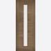Pre-finished Walnut Sofia Glazed Internal Door