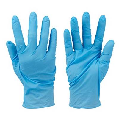 Disposable Gloves Large Medium Blue Latex Powder Free Non St...