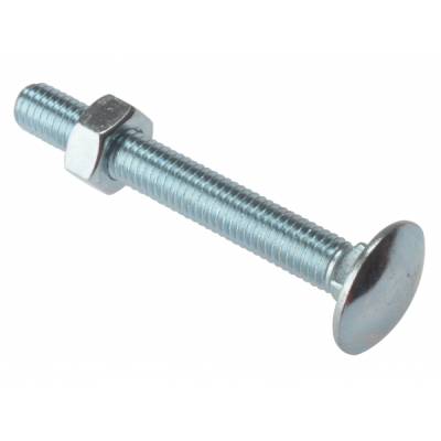 Coach Bolt Carriage Cup Square Nut Hex Pack Zinc Plated M6 O...