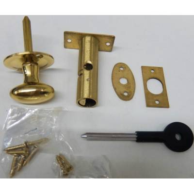 Brass Rack Bolt Security Thumb Turn Lock Star Key Door Key P...