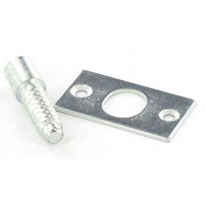 Zinc Plated Hinge Door Steel Bolts Pair Fixing Screws Securi...