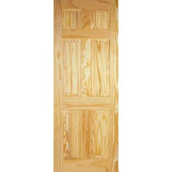 6 Panel Clear Pine