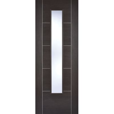 Pre-finished Vancouver Dark Grey Glazed Internal Door Lamina...