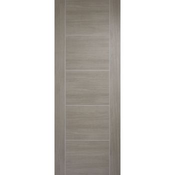 Pre-finished Vancouver Grey Laminate Fire Door