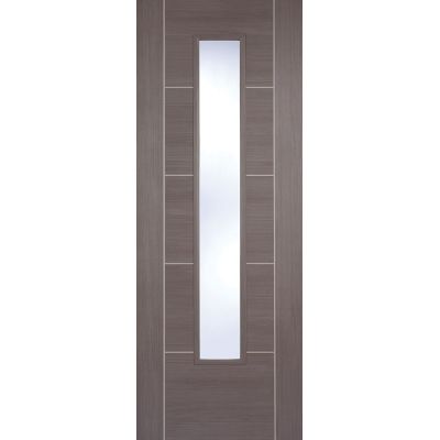Pre-finished Vancouver Medium Grey Glazed Internal Door Lami...