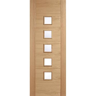 Oak Carini Glazed Internal Door Wooden Timber...