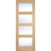 Oak Shaker 4 Light Clear Glazed 