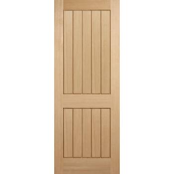Oak Mexicano 2 Panel Fire Door