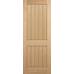 Oak Mexicano 2 Panel Fire Door