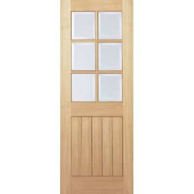 Oak Mexicano Glazed Internal Door Wooden Timber...