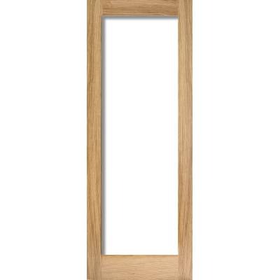 Oak Pattern 10 Glazed Internal Door Wooden Timber...