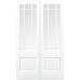 White Downham Glazed French Door Pair