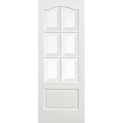 White Primed Kent Glazed Internal Door Wooden Timber...