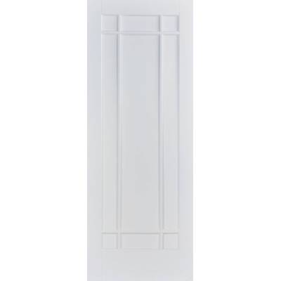 White Primed Manhattan Internal Door Wooden Timber...