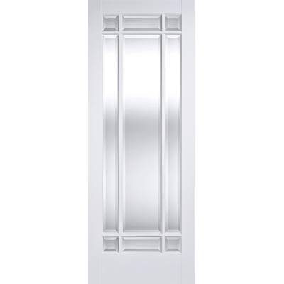 White Primed Manhattan Glazed Internal Door Wooden Timber...