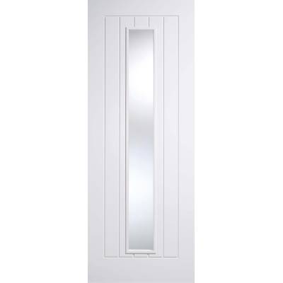 White Primed Mexicano Glazed Internal Door Wooden Timber...