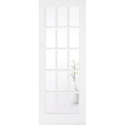 White Primed SA Glazed Internal Door Wooden Timber...