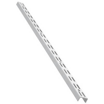 Twin Track Slot Upright White Shelf Shelving Adjustable Rack...