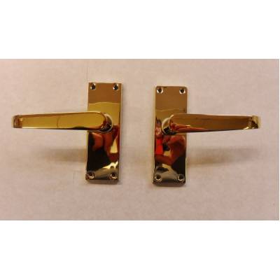 Victorian Brass (Gold) PVD Finish Internal Door Furniture Ha...